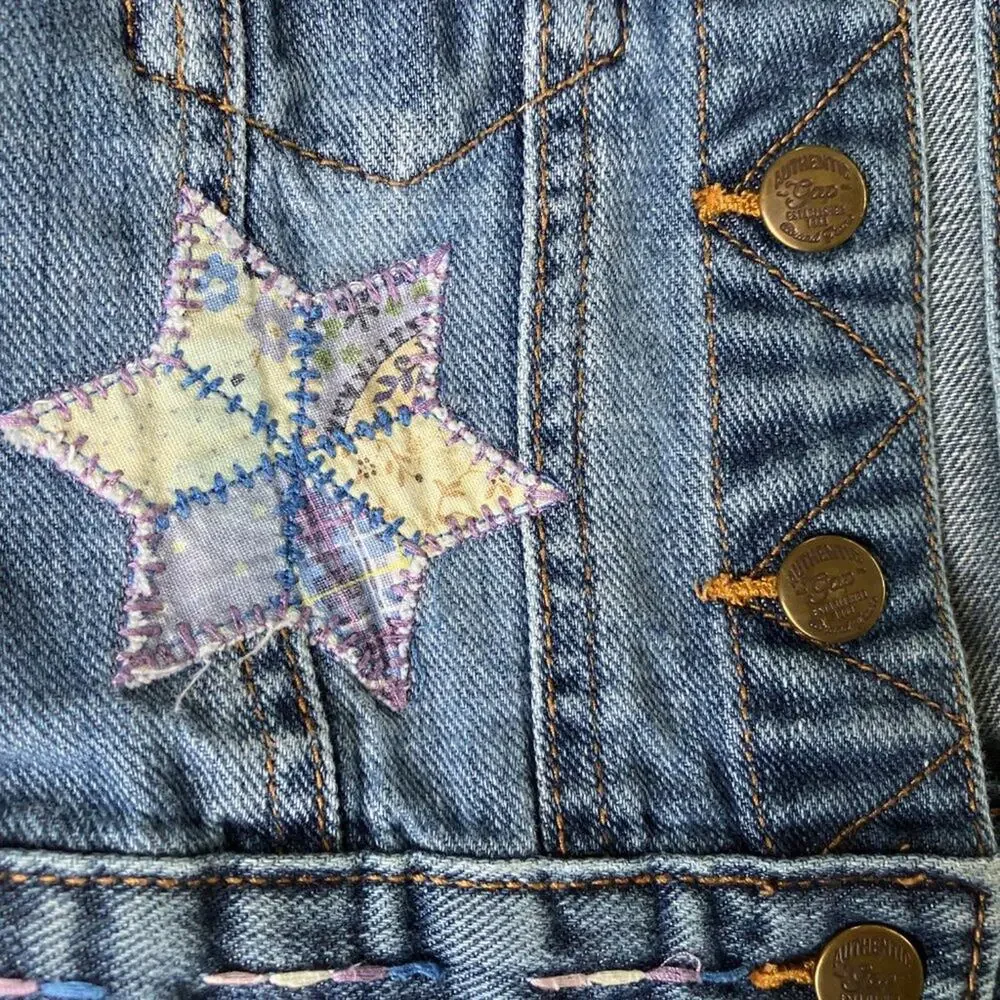Baby Gap Denim Jacket with Snowflakes 18-24 months